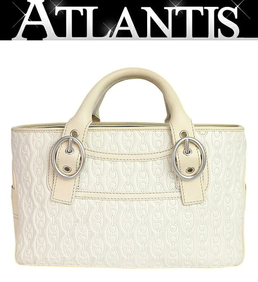 CELINE Boogie Bag Handbag Off-White
