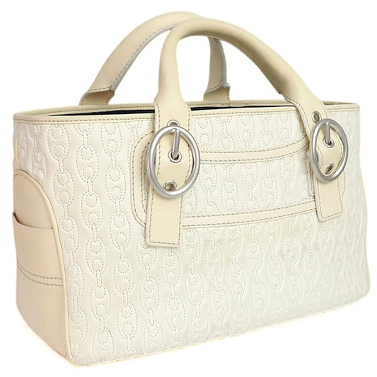 CELINE Boogie Bag Handbag Off-White