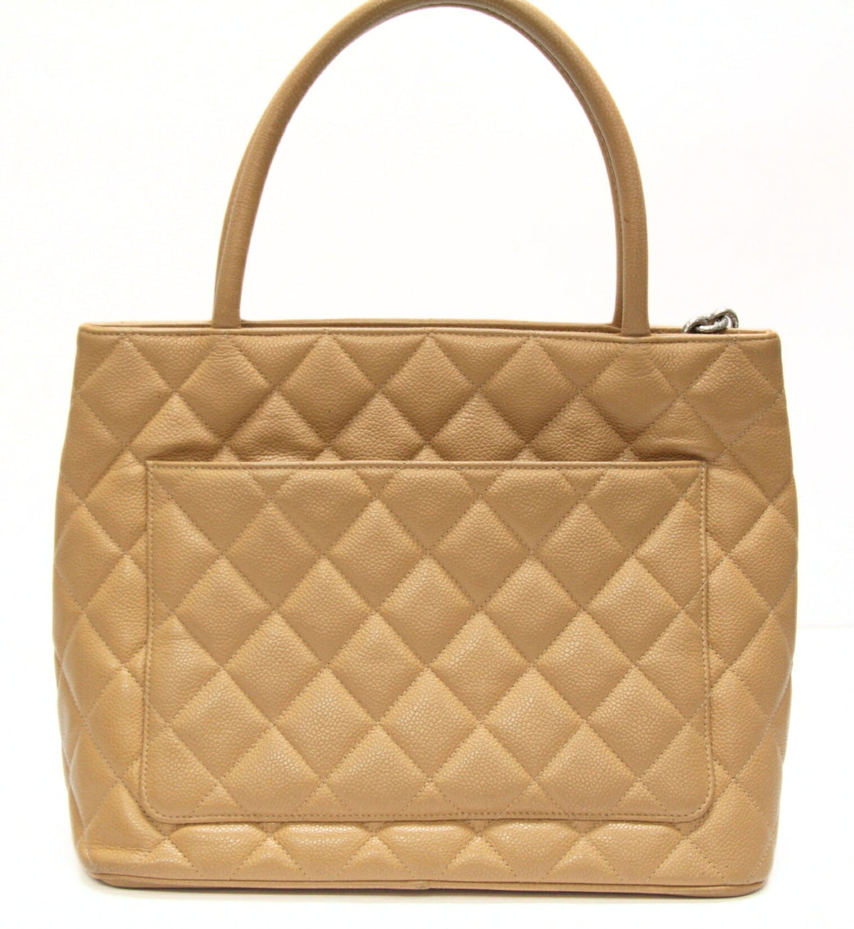 CHANEL Reissue Caviar Skin Tote Bag Beige