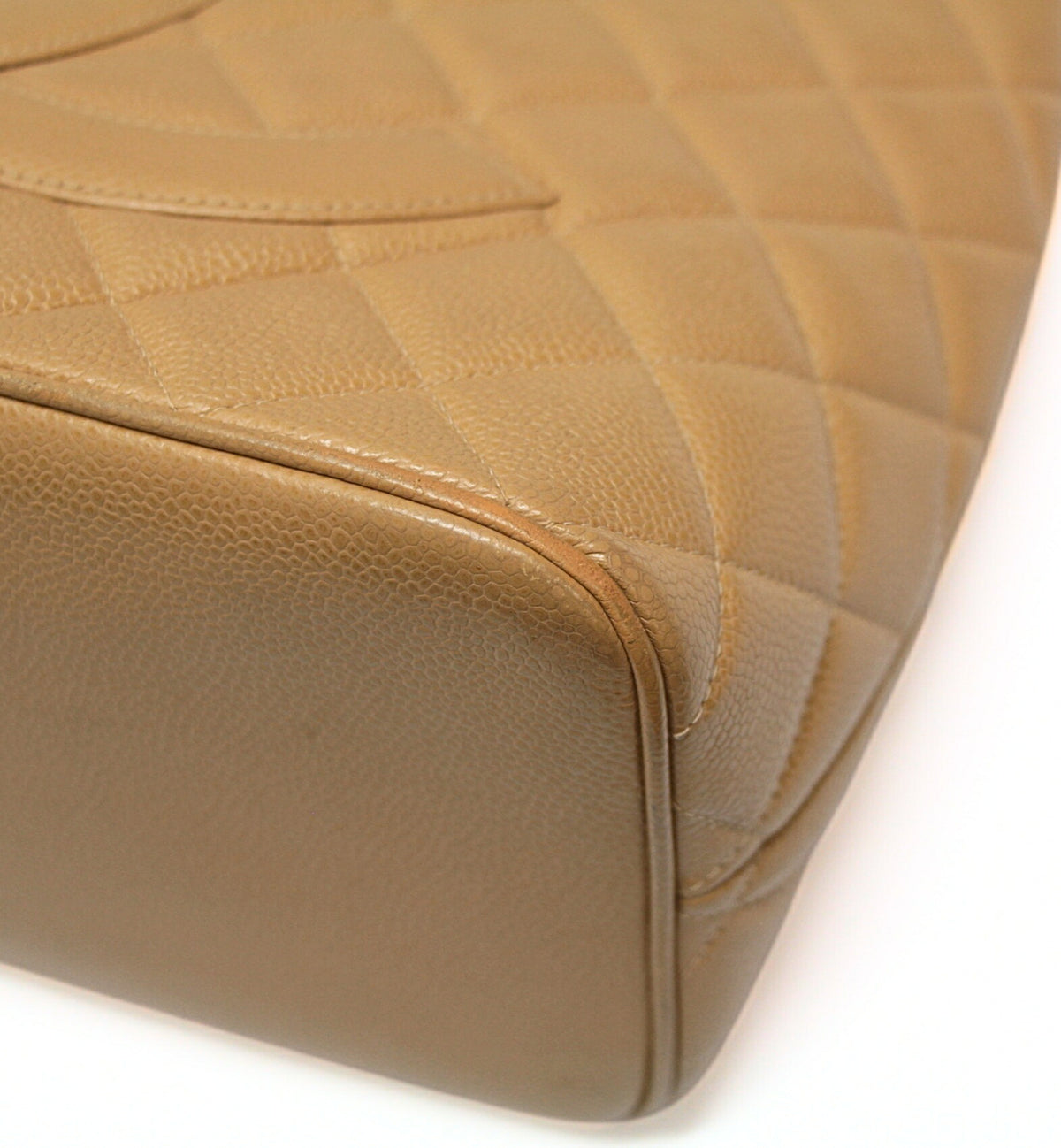 CHANEL Reissue Caviar Skin Tote Bag Beige