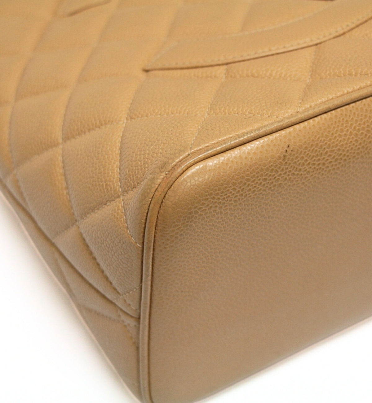 CHANEL Reissue Caviar Skin Tote Bag Beige