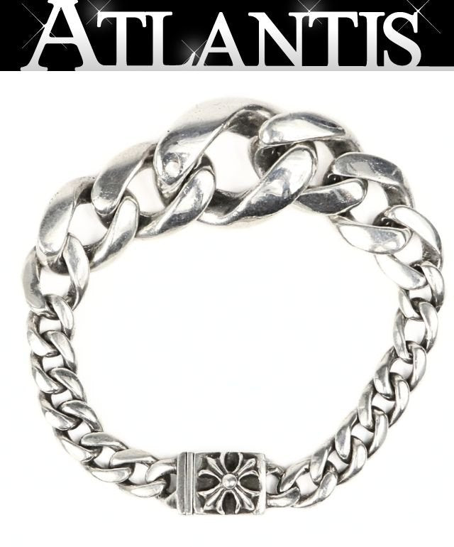 CHROME HEARTS Tapered Classic Chain Bracelet Silver SV925