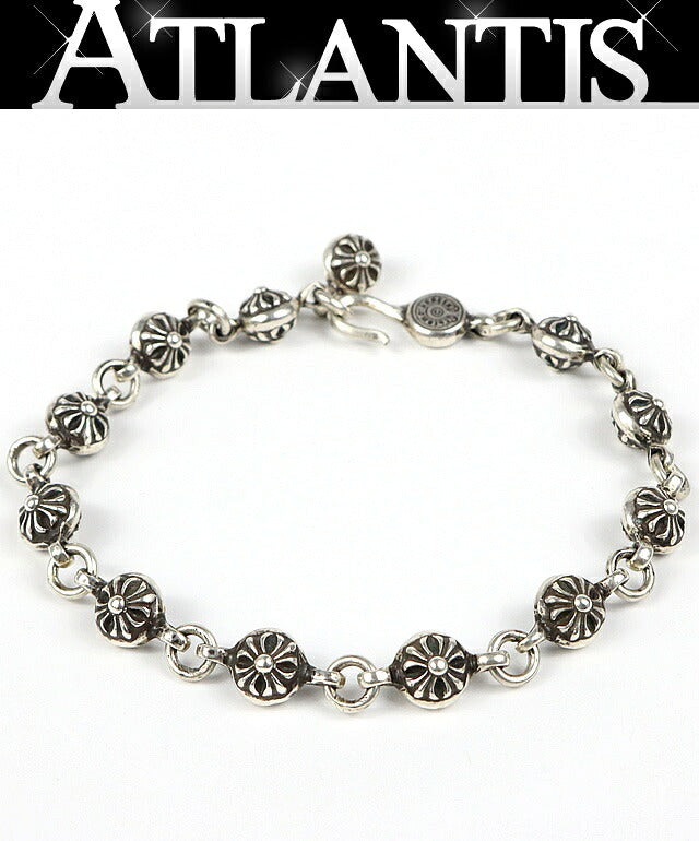 CHROME HEARTS Crossball #1 Bracelet Silver