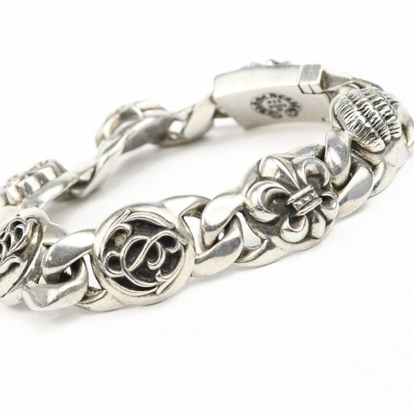 CHROME HEARTS Multi Link Bracelet 6-Link Silver SV925