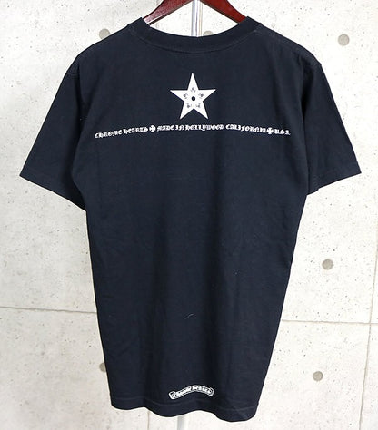 CHROME HEARTS Old 5-Point Star Pocket T-Shirt Black Size M
