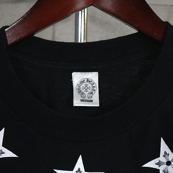 CHROME HEARTS Old 5-Point Star Pocket T-Shirt Black Size M