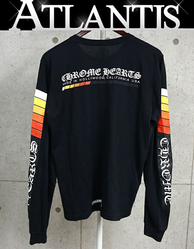 CHROME HEARTS Racer Print Pocket Long Sleeve Black Size M