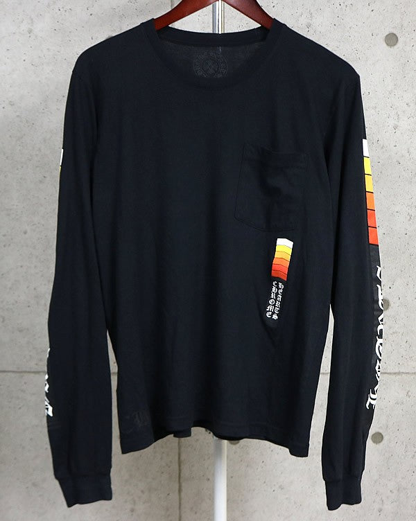 CHROME HEARTS Racer Print Pocket Long Sleeve Black Size M