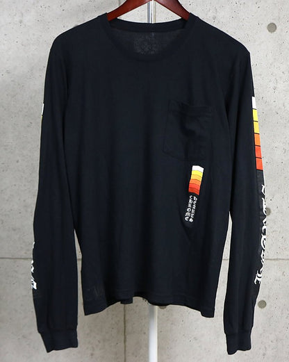 CHROME HEARTS Racer Print Pocket Long Sleeve Black Size M