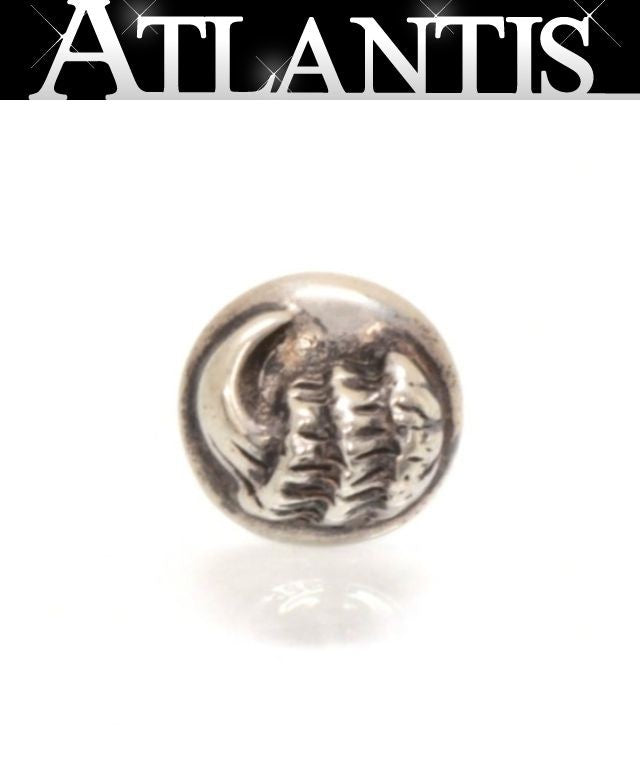 CHROME HEARTS Crow Ball Stud Earring Silver SV925