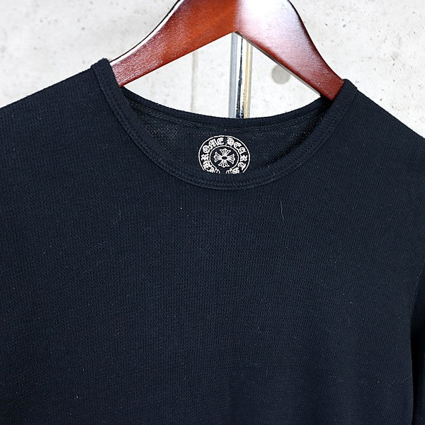 CHROME HEARTS Old Floral Cross Thermal Sleeve Black Size M