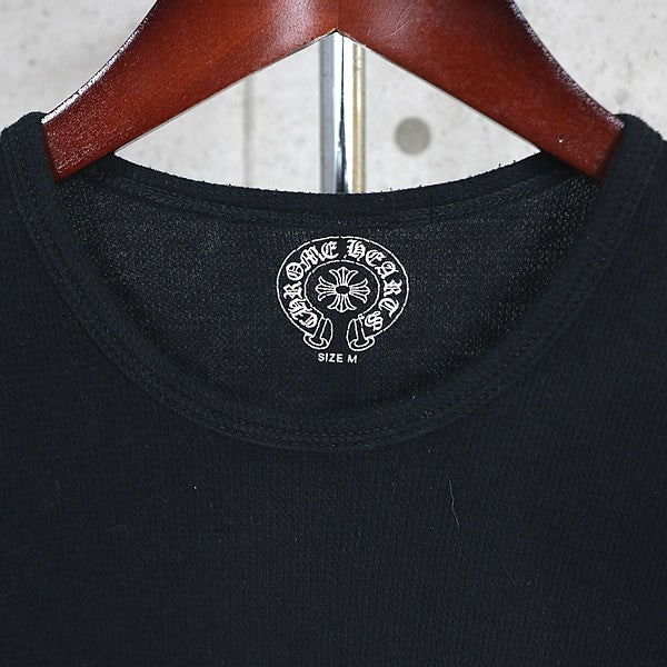 CHROME HEARTS Old Floral Cross Thermal Sleeve Black Size M