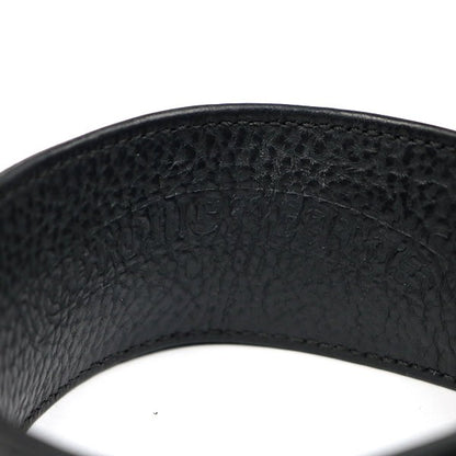 CHROME HEARTS R&R Gunslinger Leather Bracelet Black Silver