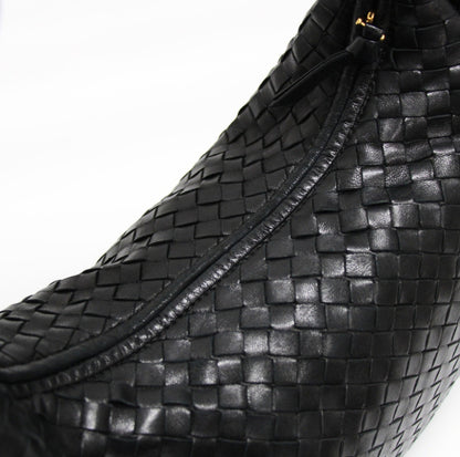 BOTTEGA VENETA Intrecciato Hobo Bag Black