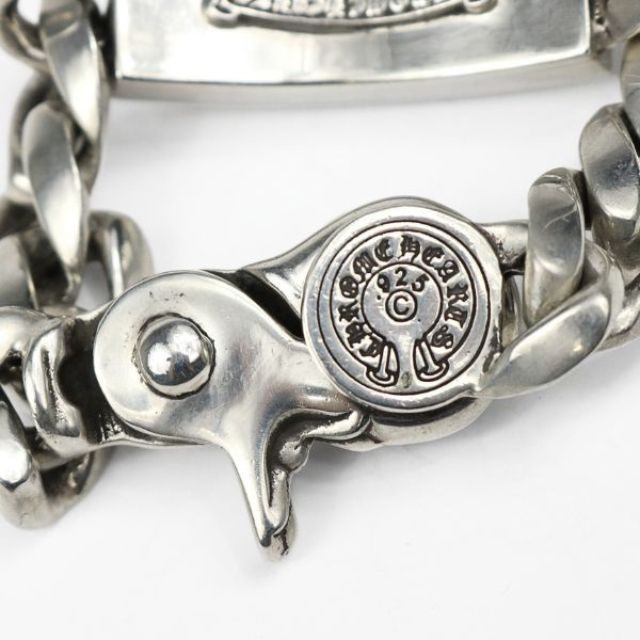 CHROME HEARTS Classic Link Floral Cross ID 8-Link Silver
