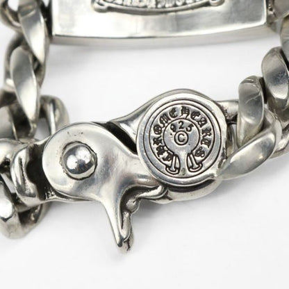 CHROME HEARTS Classic Link Floral Cross ID 8-Link Silver