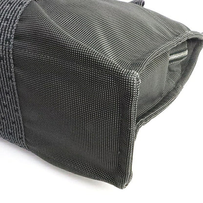 HERMES Herline MM Canvas Tote Bag Grey