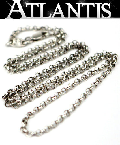 CHROME HEARTS Roll Chain Necklace Silver SV925