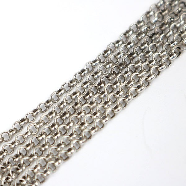 CHROME HEARTS Roll Chain Necklace Silver SV925