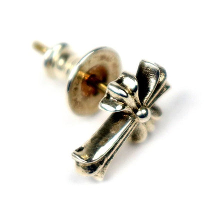 CHROME HEARTS #2FAT Stud CH Cross Earring Silver