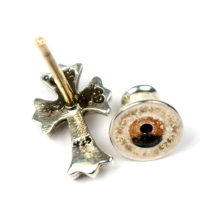 CHROME HEARTS #2FAT Stud CH Cross Earring Silver