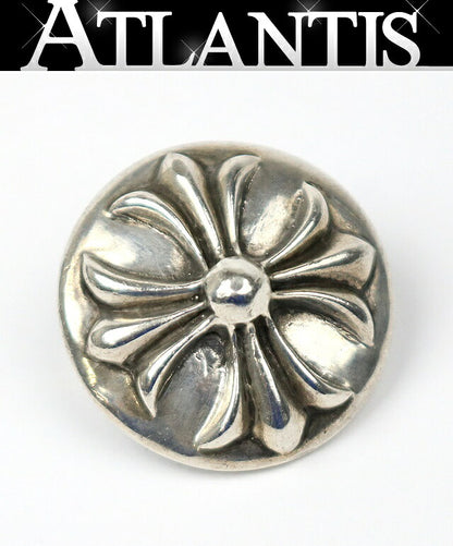 CHROME HEARTS Cross Ball Concho Silver Pendant Charm