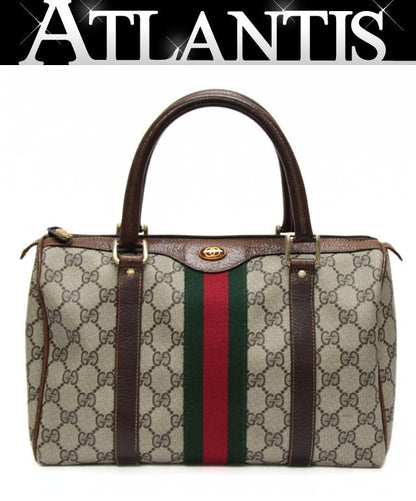 GUCCI Old Gucci Sherry Line Bag Brown