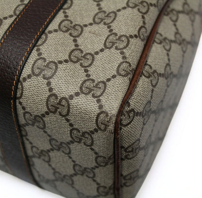 GUCCI Old Gucci Sherry Line Bag Brown
