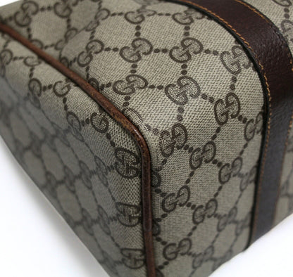 GUCCI Old Gucci Sherry Line Bag Brown