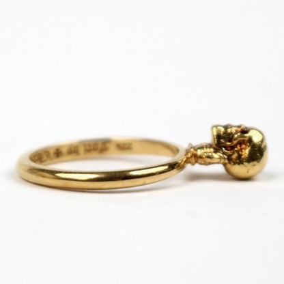 CHROME HEARTS 22K Foti Delphino Ring Gold Size JP 7