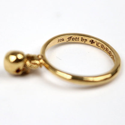 CHROME HEARTS 22K Foti Delphino Ring Gold Size JP 7