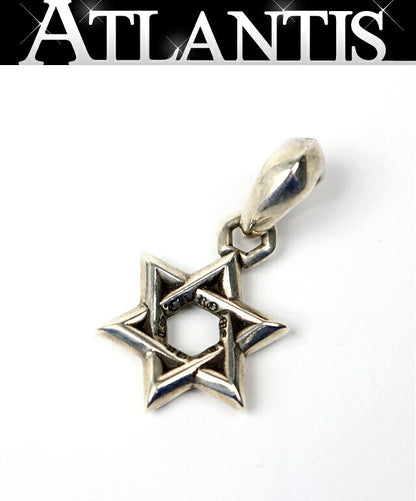 CHROME HEARTS David Star Pendant Charm Silver 925