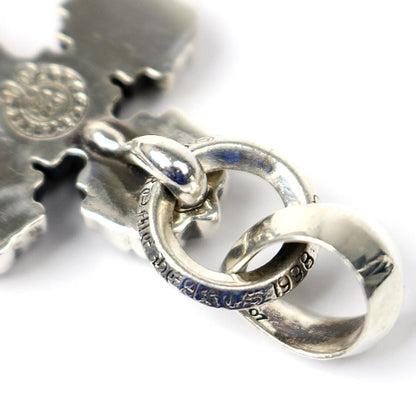 CHROME HEARTS Filigree Cross XS Bail Pendant Charm Silver