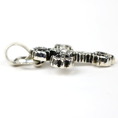 CHROME HEARTS Filigree Cross XS Bail Pendant Charm Silver