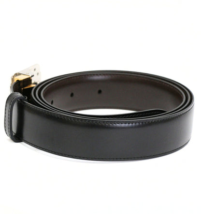 Cartier Santos Leather Belt Black