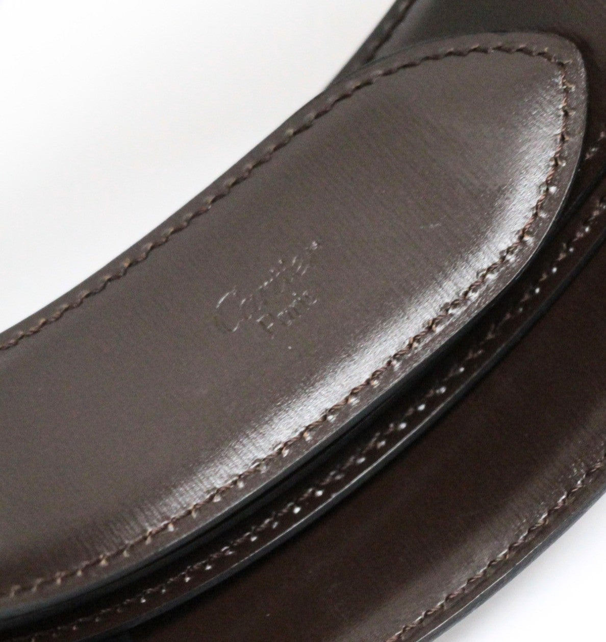 Cartier Santos Leather Belt Black