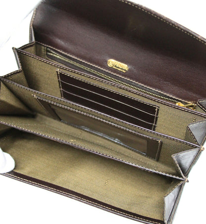 FENDI Zucca Organizer Canvas Wallet Brown