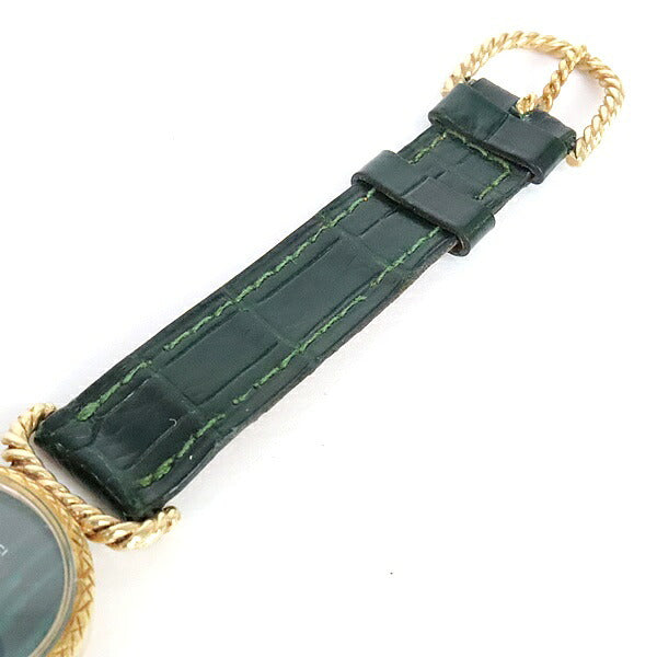 GUCCI Antique Malachite Green Gold Watch
