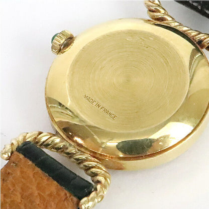 GUCCI Antique Malachite Green Gold Watch