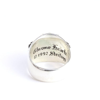 CHROME HEARTS Keeper Ring Silver 925 Size JP 22