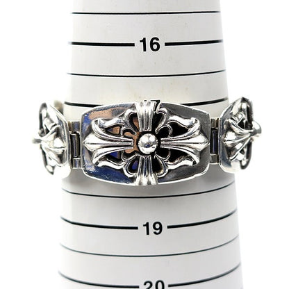 CHROME HEARTS Classic Keeper Bracelet 4-Link Silver