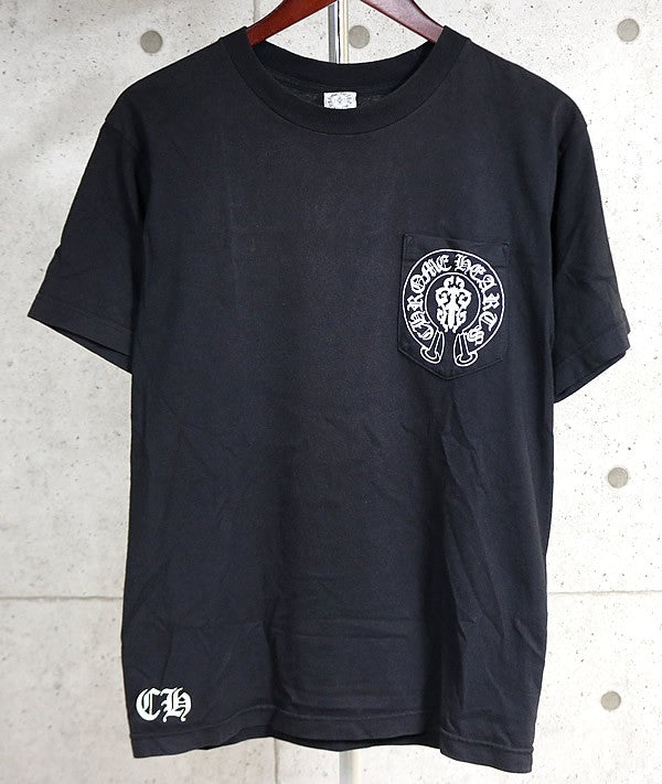CHROME HEARTS Old American Flag T-Shirt Black Size M