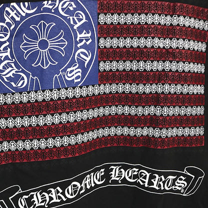 CHROME HEARTS Old American Flag T-Shirt Black Size M