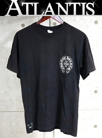 CHROME HEARTS Old Horseshoe Star Scroll T-Shirt Black Size M