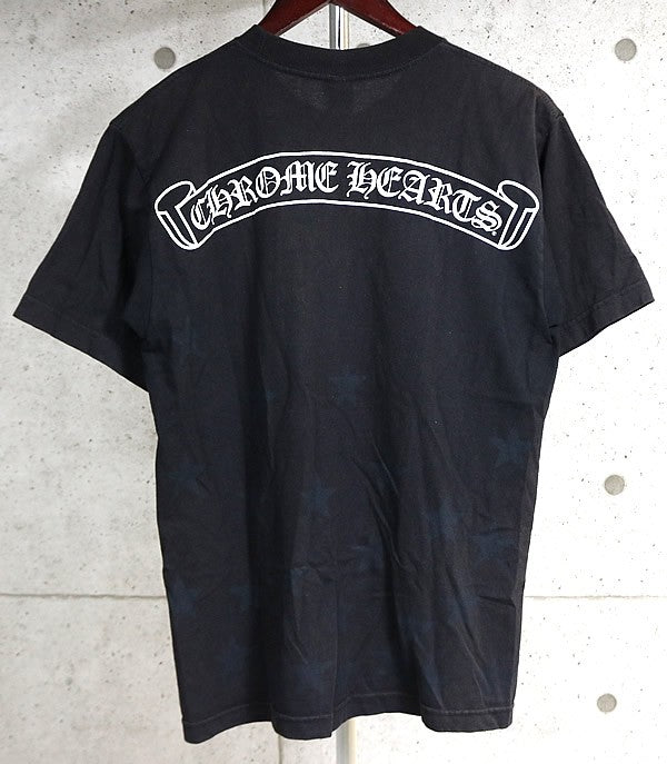 CHROME HEARTS Old Horseshoe Star Scroll T-Shirt Black Size M