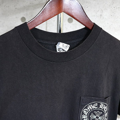 CHROME HEARTS Old Horseshoe Star Scroll T-Shirt Black Size M