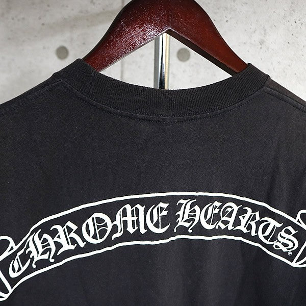 CHROME HEARTS Old Horseshoe Star Scroll T-Shirt Black Size M