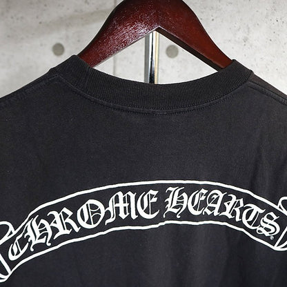 CHROME HEARTS Old Horseshoe Star Scroll T-Shirt Black Size M