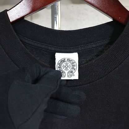 CHROME HEARTS Old Horseshoe Star Scroll T-Shirt Black Size M