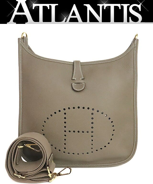 HERMES Evelyne 3PM Taurillon Bag Etoupe